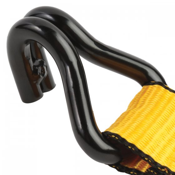 2 x 18' OLIVE Ratchet Strap with Double J Hook - 10,000 lb B.S.